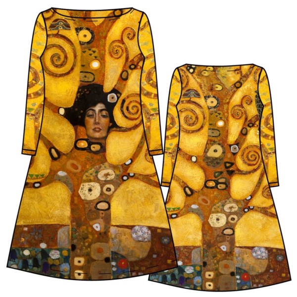 Panel 200 x 150 cm de Jersey de Algodón - Judit / Árbol de la Vida- Gustav Klimt