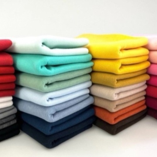 Tejido de Sudadera de Algodón - Color Liso