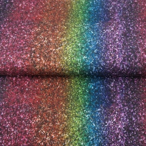 Tela Frech Terry / Sudadera de verano de Algodón Estampada - Arco Iris