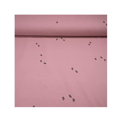 Tela Jersey de Algodón Orgánico - Cocoa Beane rosa