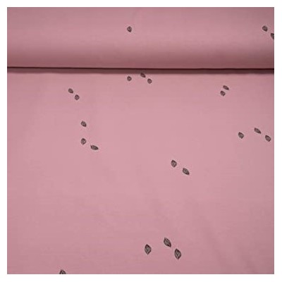 Tela Jersey de Algodón Orgánico - Cocoa Beane rosa