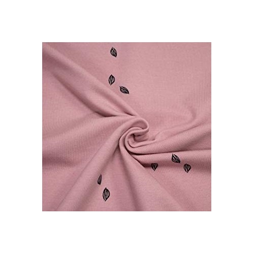 Tela Jersey de Algodón Orgánico - Cocoa Beane rosa 2