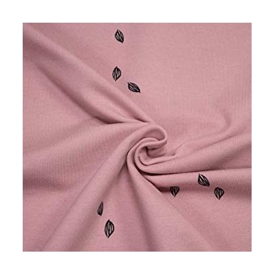 Tela Jersey de Algodón Orgánico - Cocoa Beane rosa