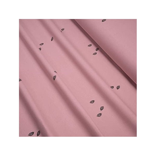 Tela Jersey de Algodón Orgánico - Cocoa Beane rosa