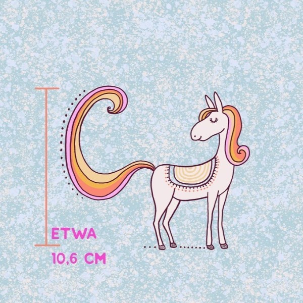 Tela Jersey de Algodón Orgánico - Unicornios