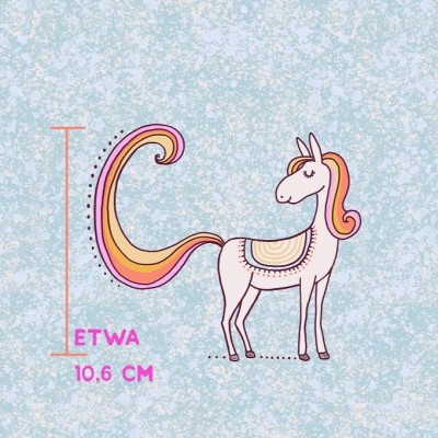 Tela Jersey de Algodón Orgánico - Unicornios