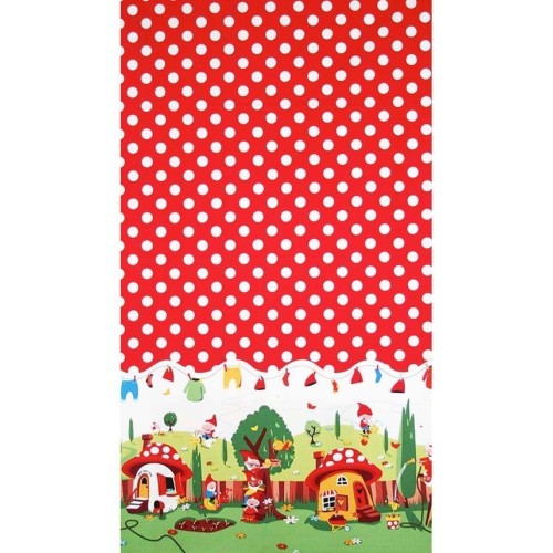 Tela Algodón Michael Miller - Patchwork Americano - Cenefa Gnomos