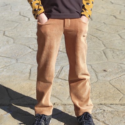 Tela Jersey de Pana ancha - Camel