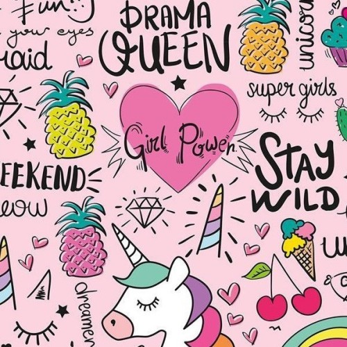 Tela Algodón - Estampado - Drama Queen 2