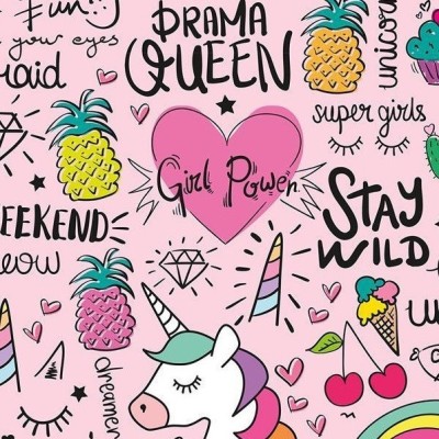 Tela Algodón - Estampado - Drama Queen