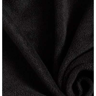 Tela de Forro Polar - liso - Negro