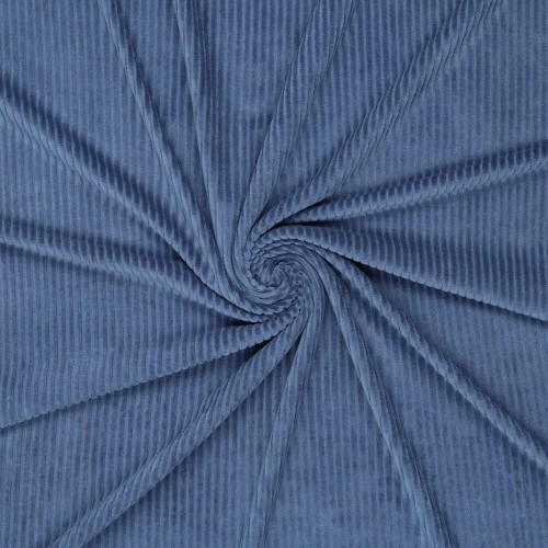 Tela Punto de Pana ancha - Azul