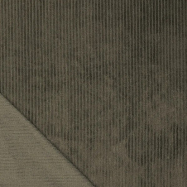 Tela Punto de Pana ancha - Verde Oliva