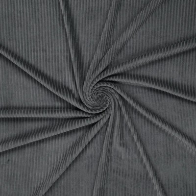 Tela Punto de Pana ancha - Gris