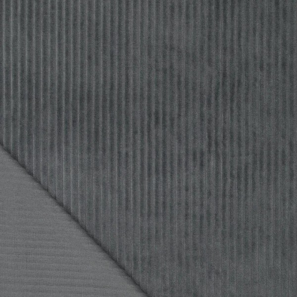 Tela Punto de Pana ancha - Gris