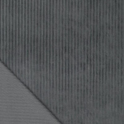 Tela Punto de Pana ancha - Gris