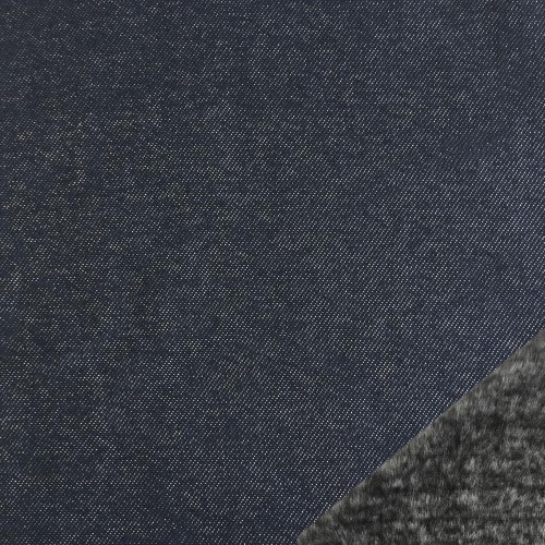 Tela Sudadera pelo interior - Denim