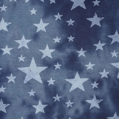 Tela Sudadera pelo interior - Tie Dye Estrellas