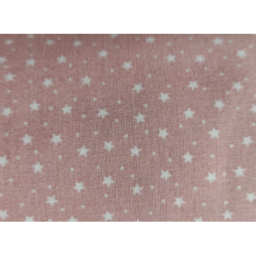 Popelin de algodón tecnosani - hidrófugo y antibacteriano - Estrellas Rosa