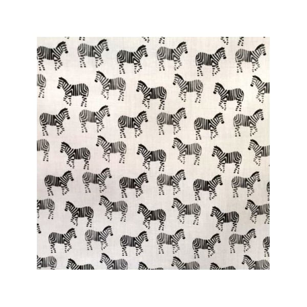 Popelin de algodón tecnosani - hidrófugo y antibacteriano - Cebras