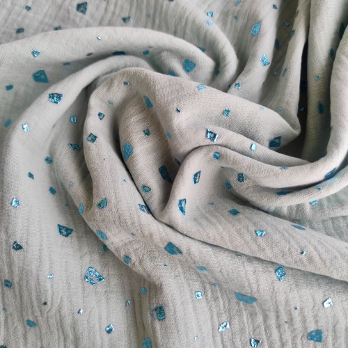 Doble Gasa Brillos - Mint Copos