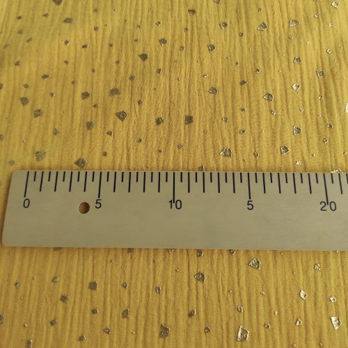 Doble Gasa Brillos - Amarillo mostaza Copos 2