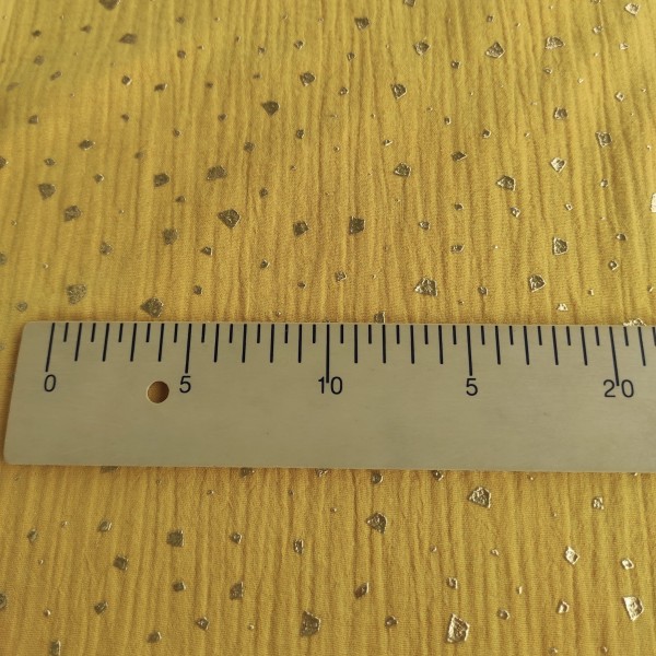 Doble Gasa Brillos - Amarillo mostaza Copos