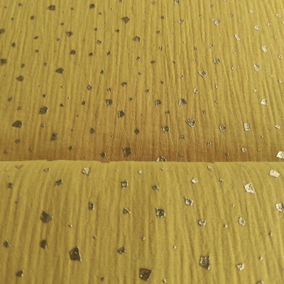 Doble Gasa Brillos - Amarillo mostaza Copos