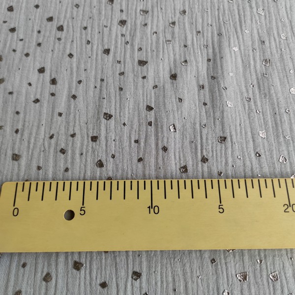 Doble Gasa Brillos - Gris Copos