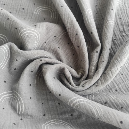 Doble Gasa - Arcoiris Gris 2