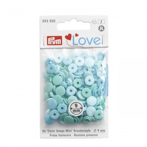 Pack multicolor Botones de presión - Prym Love Mini - 393502 - Mint