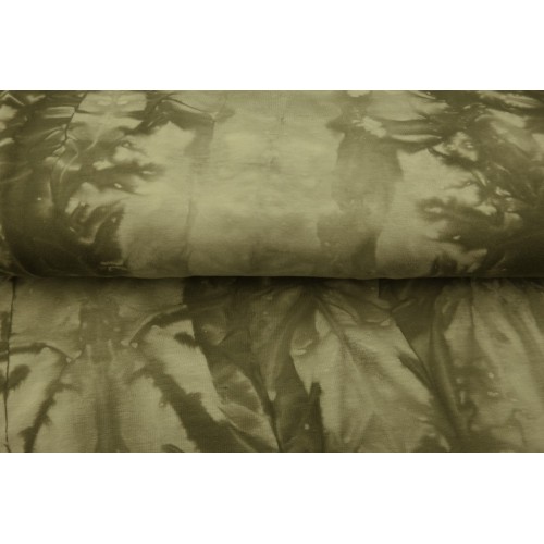 Punto de Sudadera afelpada - Tie-Dye - Verde