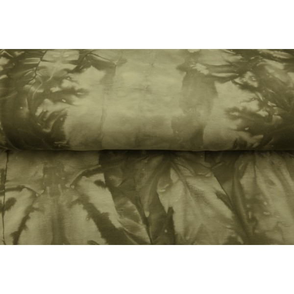 Punto de Sudadera afelpada - Tie-Dye - Verde