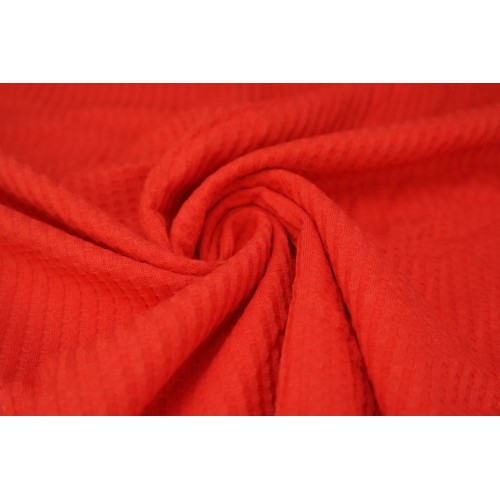 Tela Punto Waffle de Algodón - rojo 2