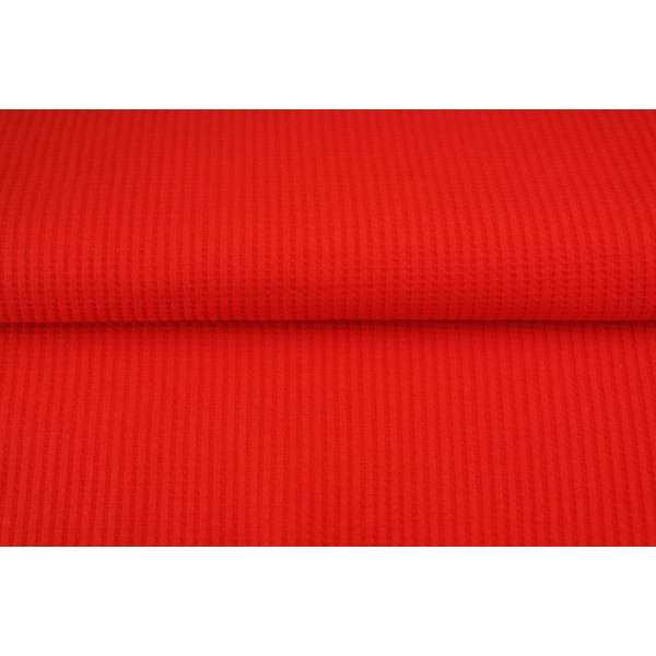 Tela Punto Waffle de Algodón - rojo