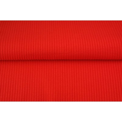 Tela Punto Waffle de Algodón - rojo