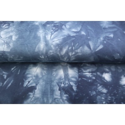 Punto de Sudadera afelpada - Tie-Dye - Azul